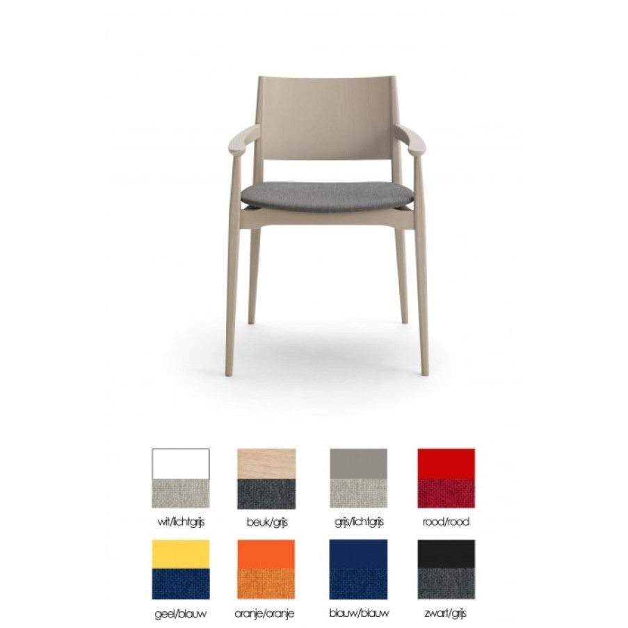 Meubelen Meubelen Stoelen | Billiani Blazer Armstoel Stof Cm 57 X 51 X H77