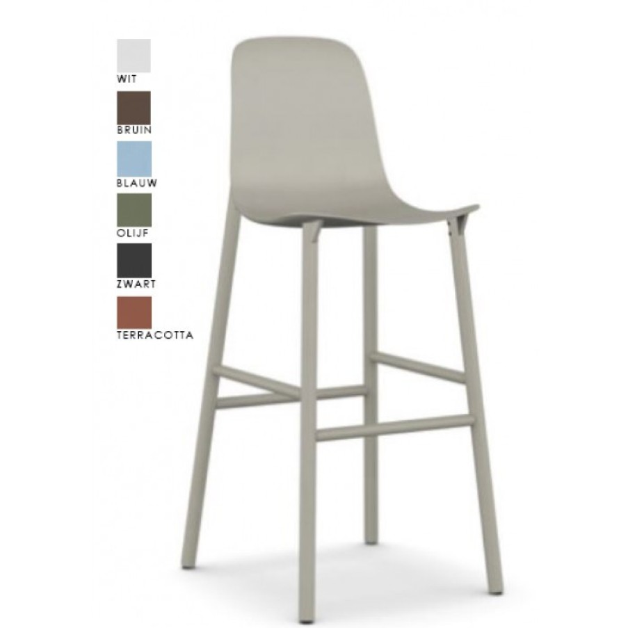 Meubelen Meubelen Barstoelen | Kristalia Sharky Barstoel Cm 48 X 55 X H100