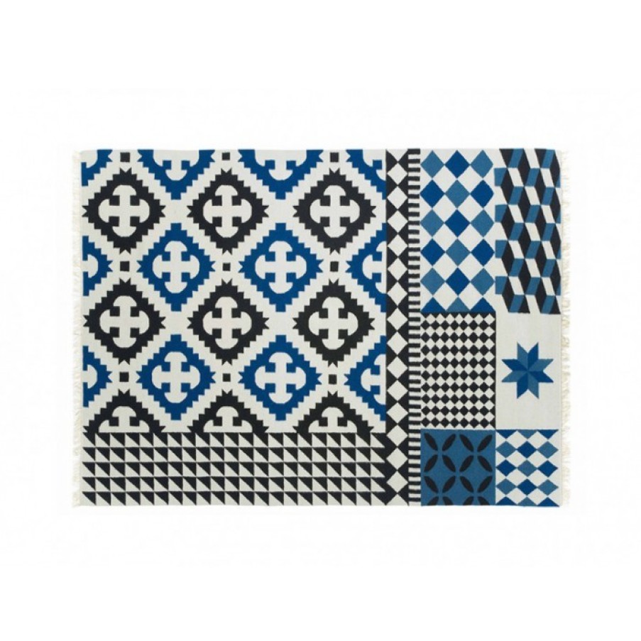 Textiel Textiel | Gan Palermo Tapijt Blauw