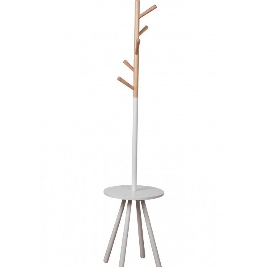 Verlichting Meubelen | Zuiver Table Tree Hout/Wit Cm Dia 40 X H160