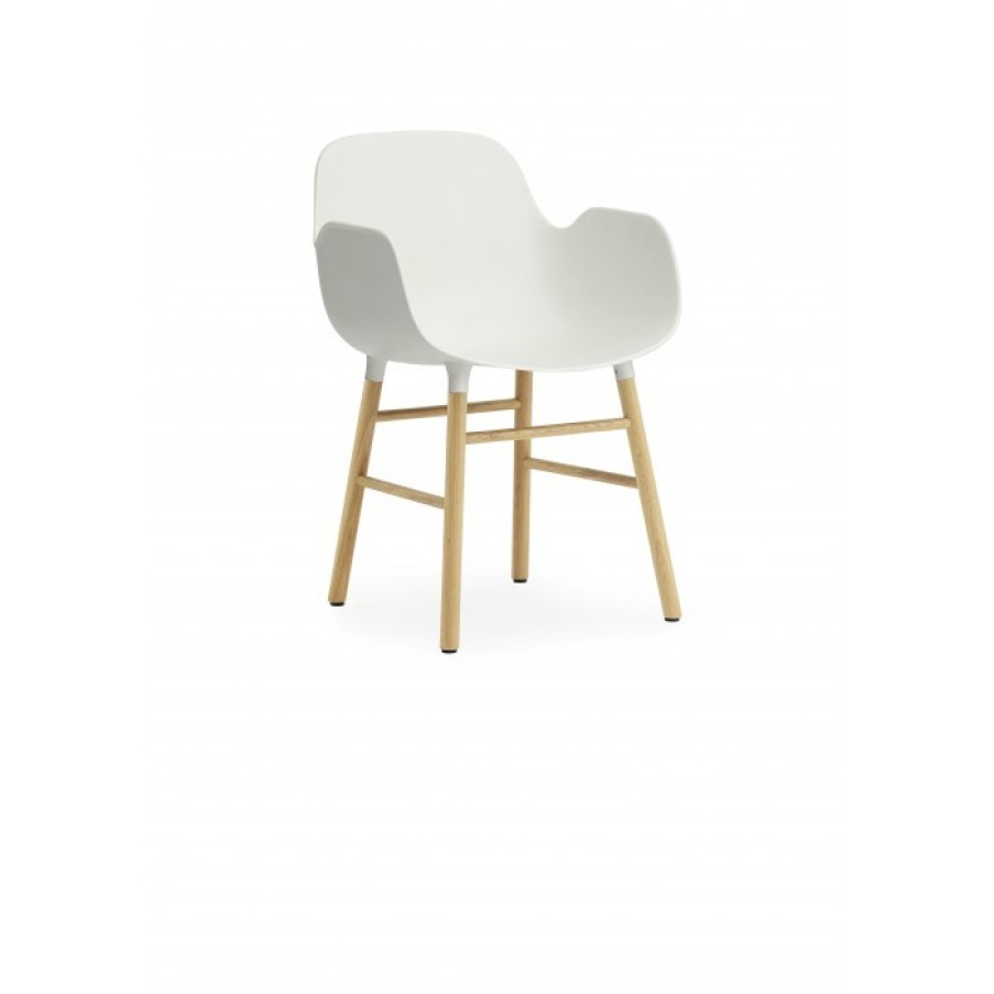 Meubelen Meubelen Stoelen | Normann Copenhagen Form Armstoel Eiken Poten Set Van 2 Cm 52 X 56 X H78