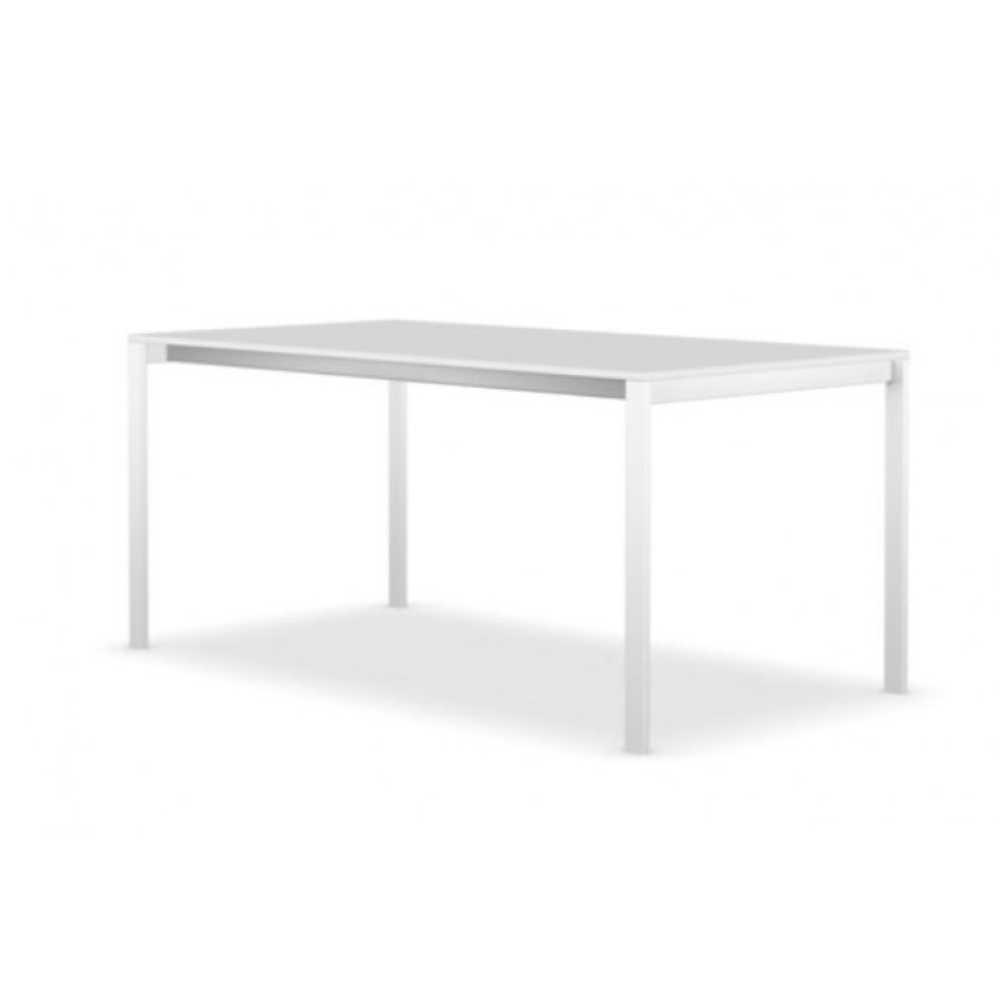 Meubelen Meubelen Eettafels | Kristalia Easy Tafel Wit Cm 80 X 150 X H75