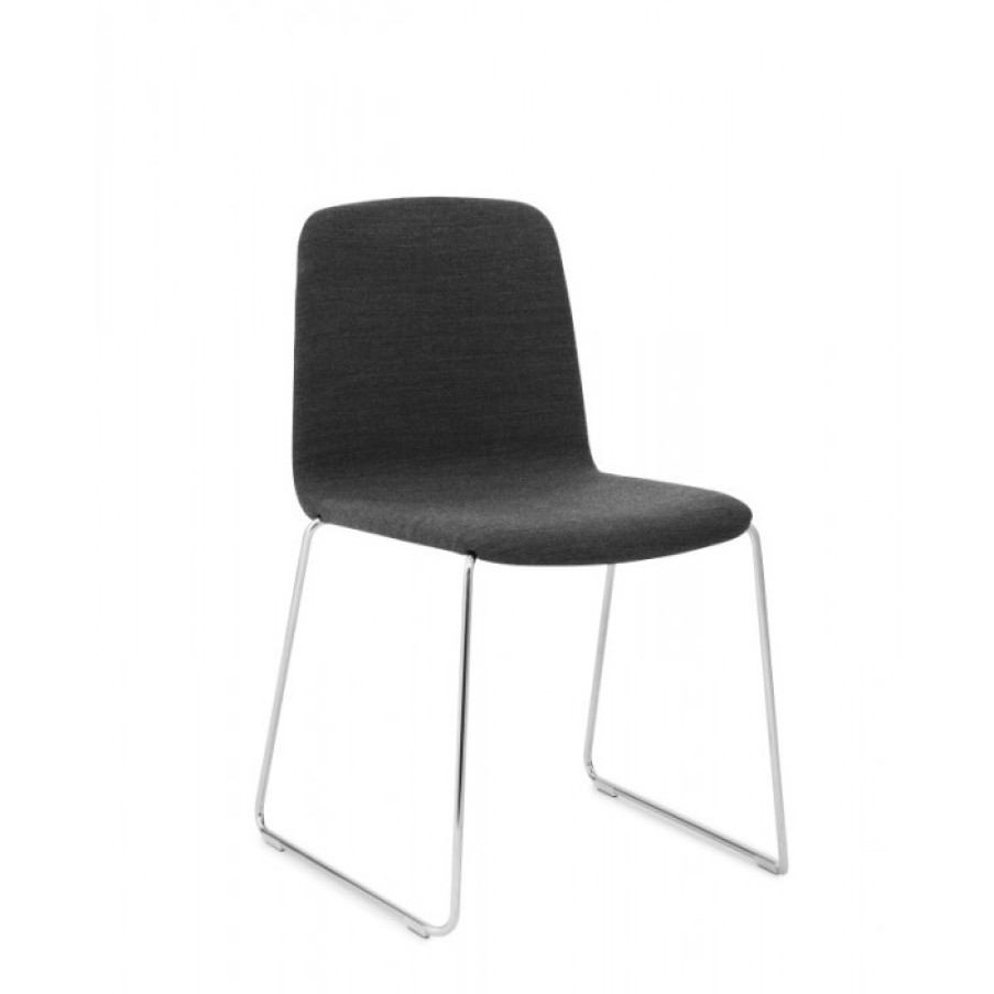 Meubelen Meubelen Stoelen | Normann Copenhagen Just Stoel Stof Per Set Van 4 Grijs Cm 53 X 53 X H79