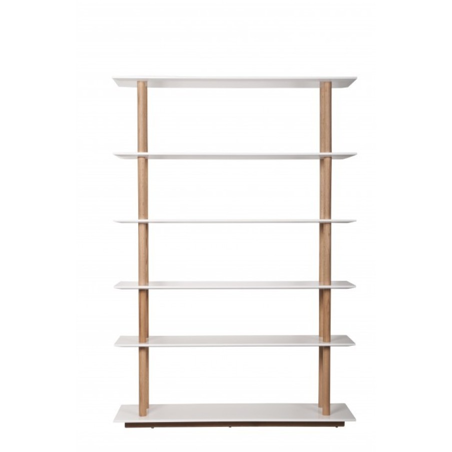 Meubelen Meubelen Boekenmeubels | Zuiver High On Wood Bookshelf Cm 120 X 39 X H168,5