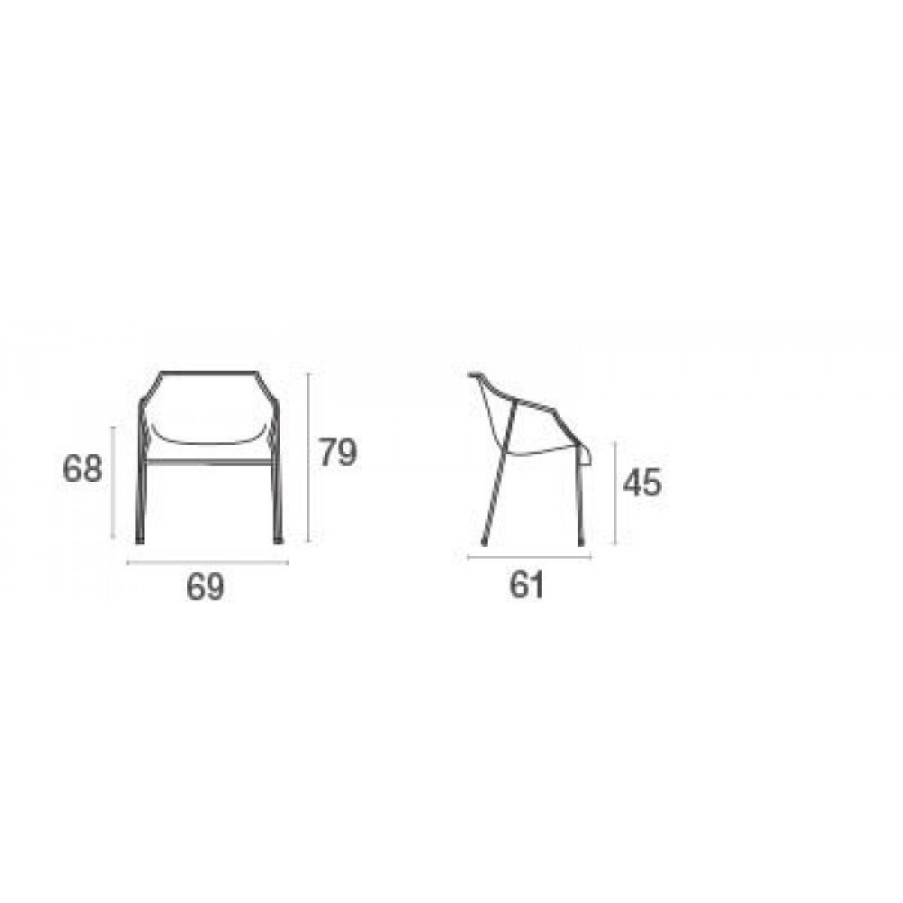 Tuin Tuin | Emu Heaven Armstoel Set Van 2 Cm 69 X 61 X H79