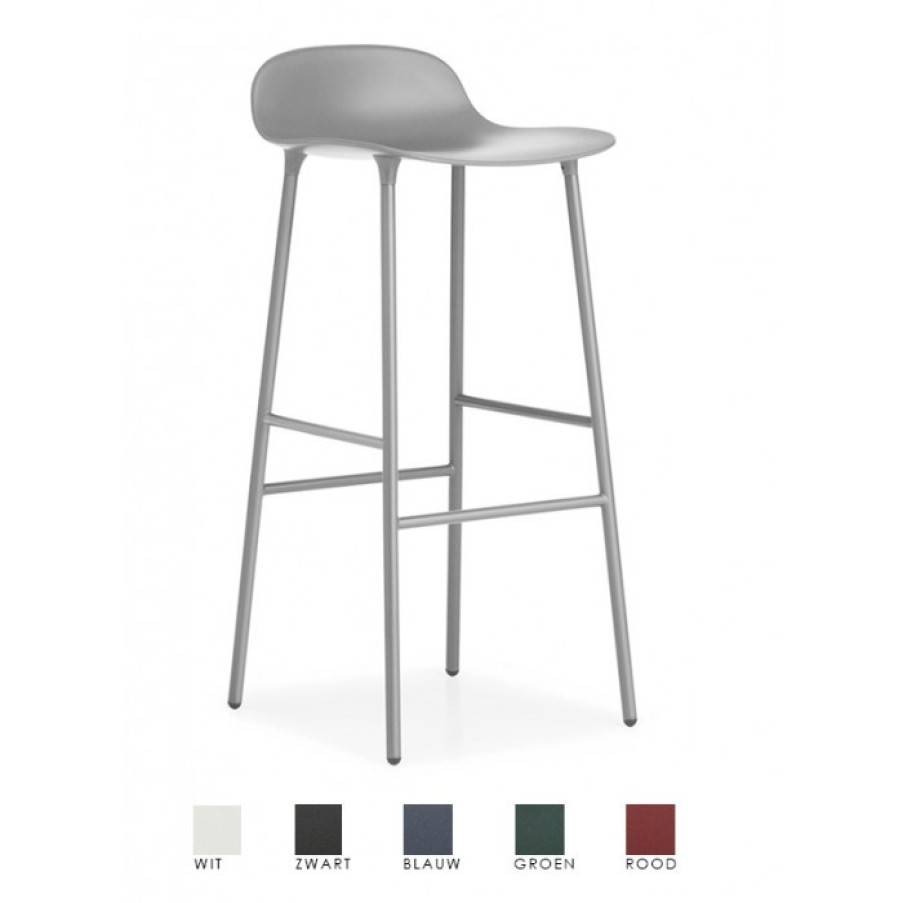 Meubelen Meubelen Barstoelen | Normann Copenhagen Form Barstoel Set Van 2 Cm 44 X 44 X H87