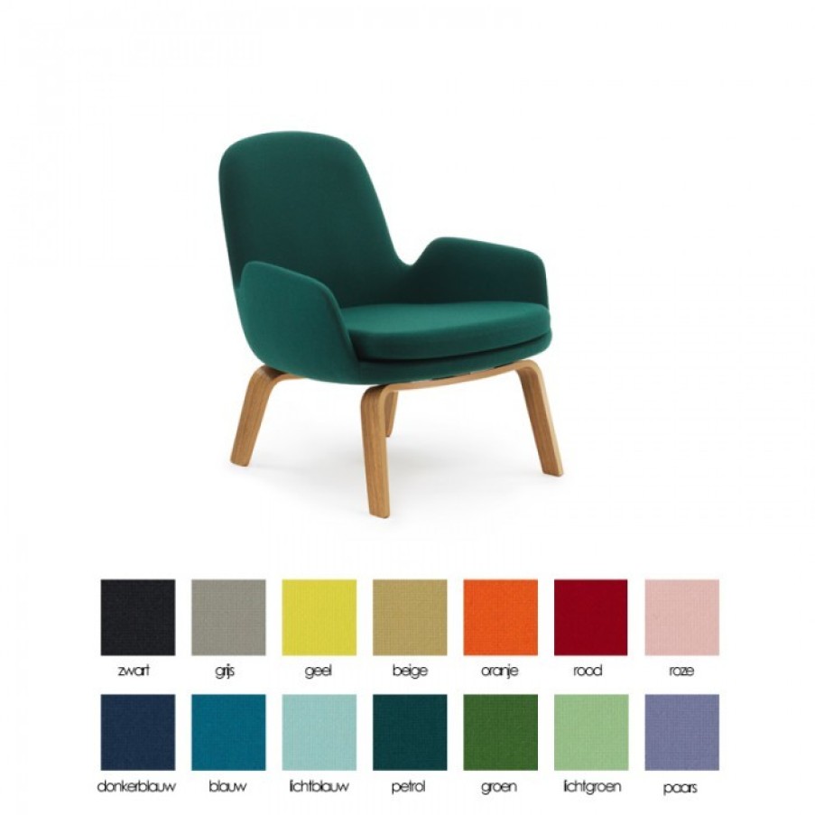 Meubelen Meubelen Relaxstoelen | Normann Copenhagen Era Lounge Low Eik Cm 75 X 72 X H77