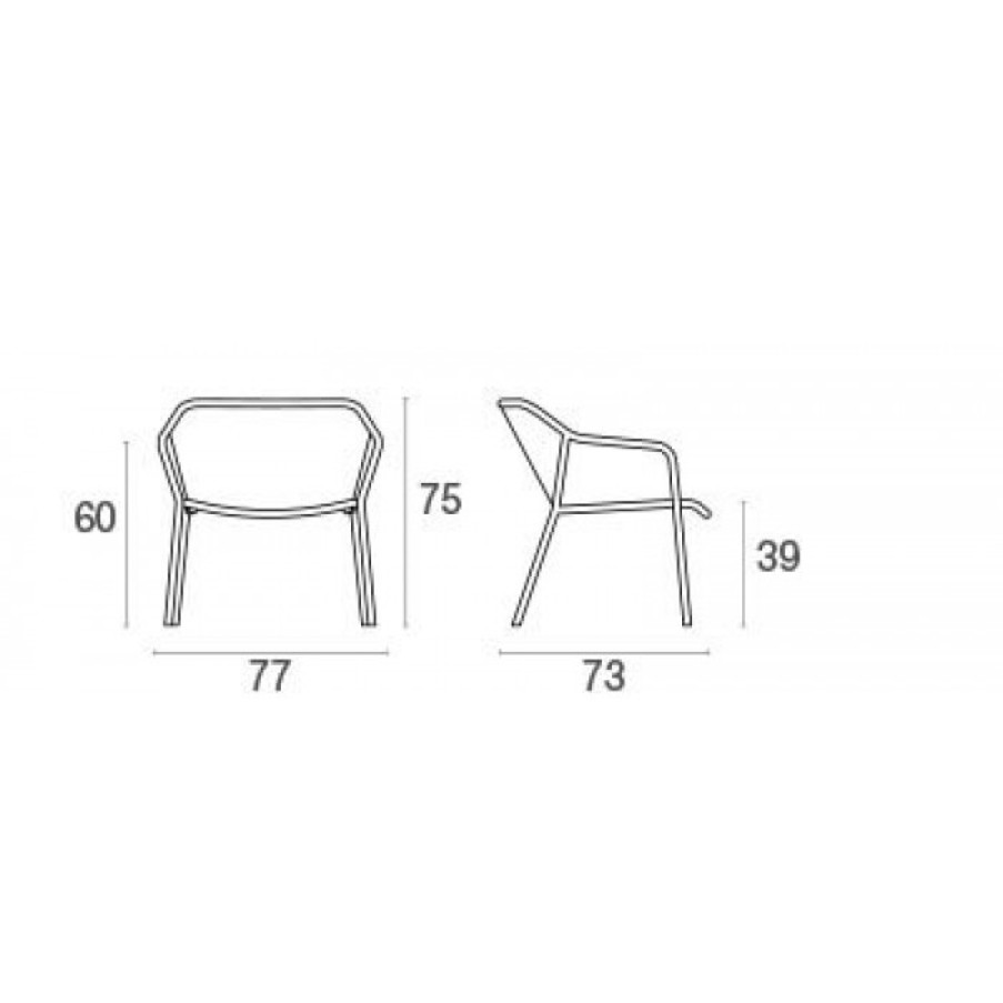 Tuin Tuin Lounge | Emu Darwin Loungestoel Set Van 2 Cm 77 X 73 X H75