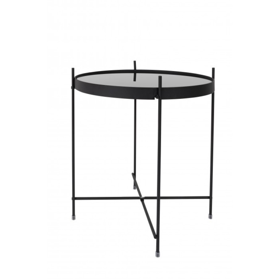 Meubelen Meubelen Bijzet- En Salontafels | Zuiver Cupid Tafel Small Zwart Cm Dia43 X H45