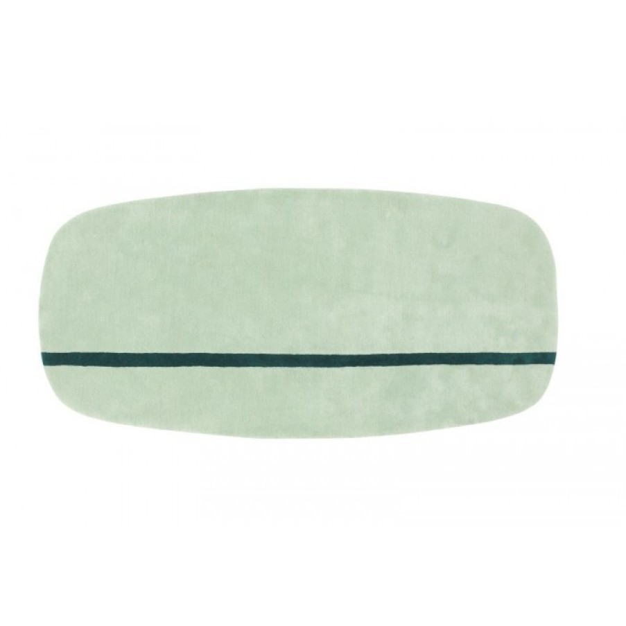 Textiel Textiel | Normann Copenhagen Oona Tapijt Groen Cm 90 X 200