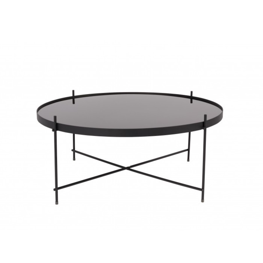 Meubelen Meubelen Bijzet- En Salontafels | Zuiver Cupid Tafel Xxlarge Zwart Cm Dia82,5 X H35