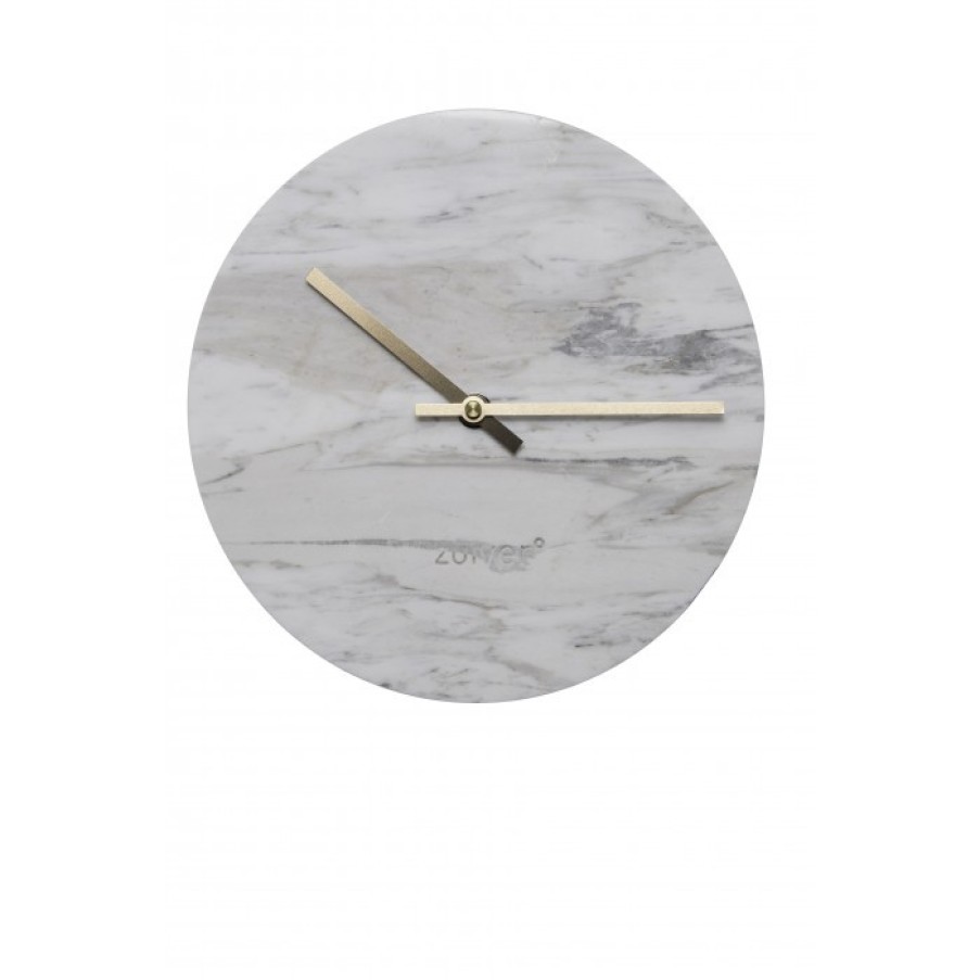 Deco Deco | Zuiver Marble Time Klok Marmer Cm Dia25 X H4,5 Cm