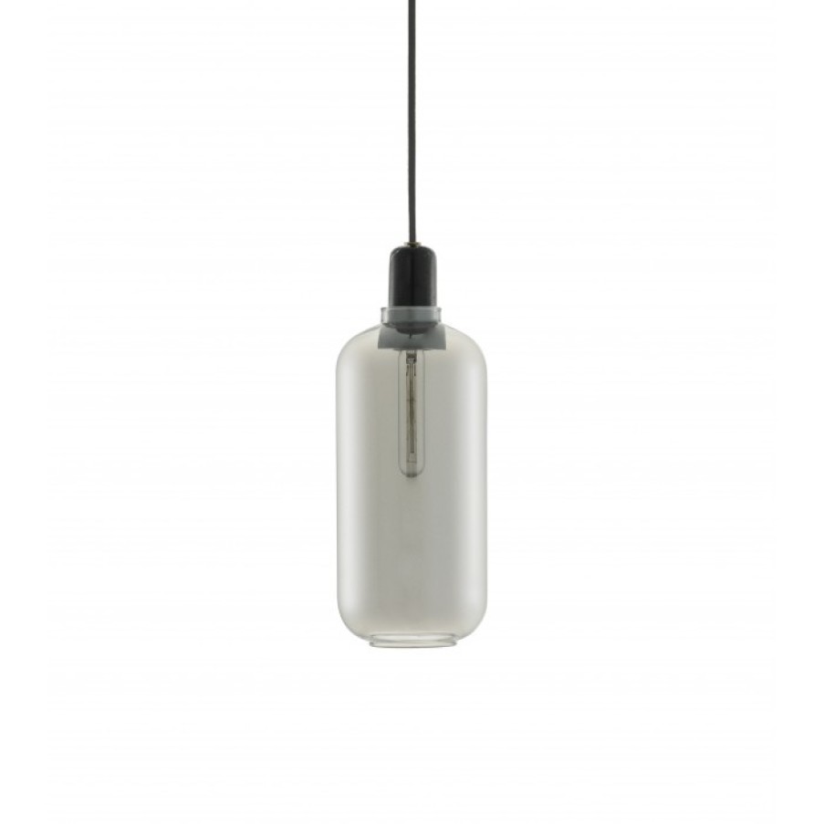 Verlichting Verlichting | Normann Copenhagen Amp Lamp Large Smoke/Zwart Cm Dia11,2 X H26