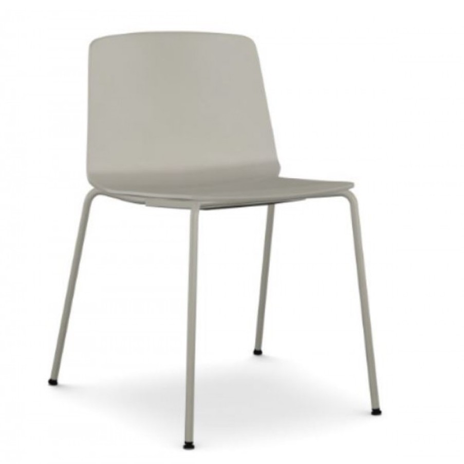 Meubelen Meubelen Stoelen | Kristalia Rama Stoel Beige Cm 54 X 54 X H75