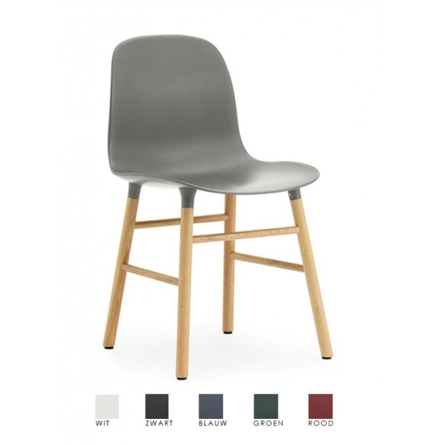 Meubelen Meubelen Stoelen | Normann Copenhagen Form Stoel Eiken Poten Set Van 2 Cm 52 X 48 X H78