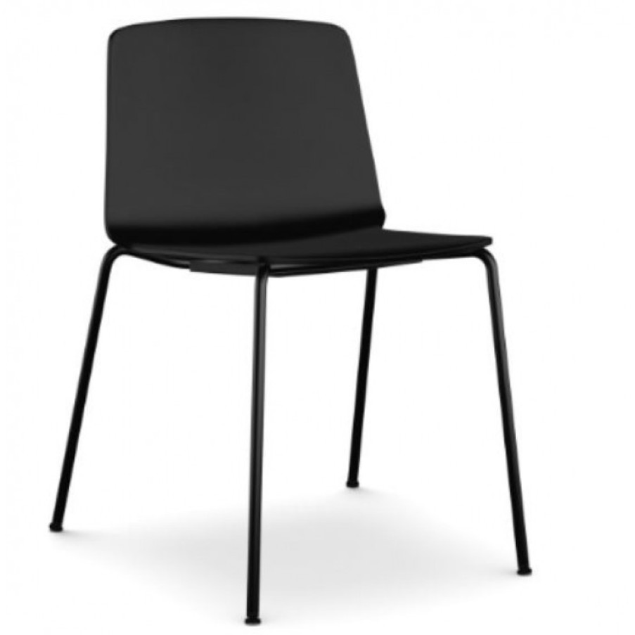 Meubelen Meubelen Stoelen | Kristalia Rama Stoel Zwart Cm 54 X 54 X H75