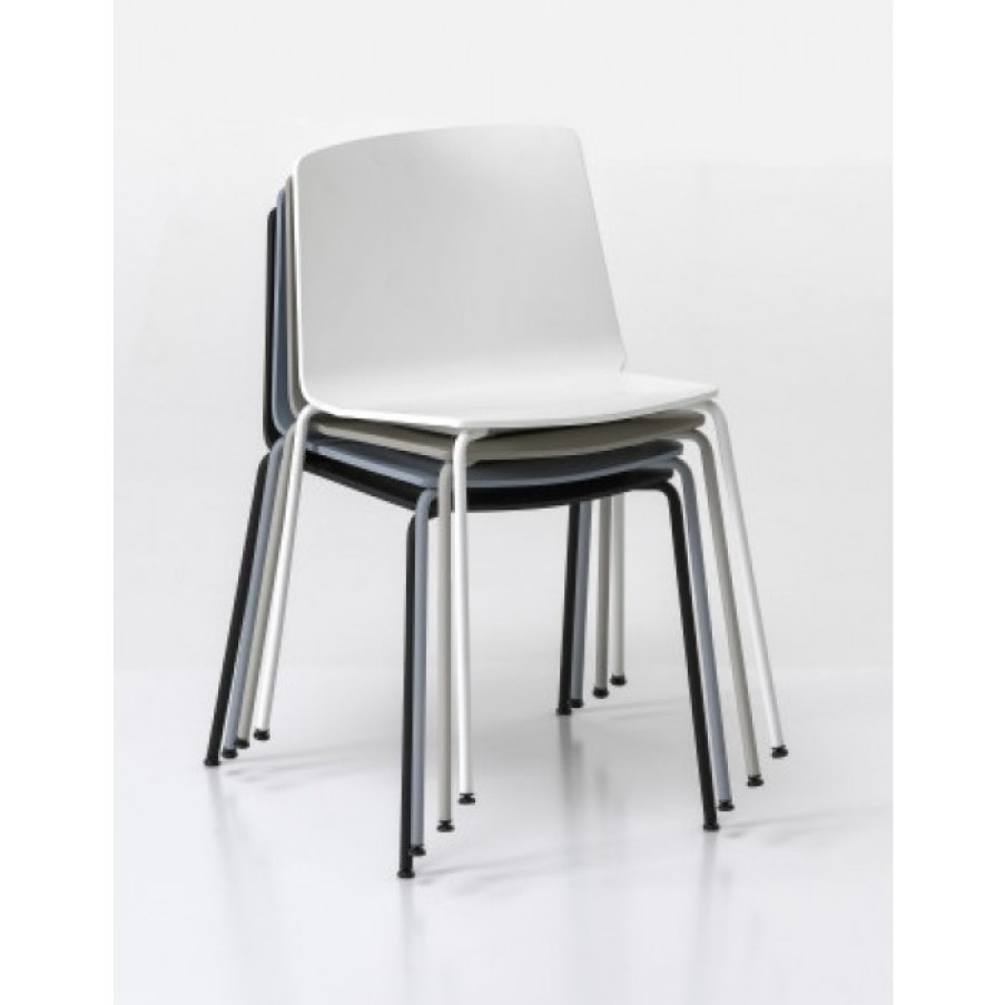 Meubelen Meubelen Stoelen | Kristalia Rama Stoel Zwart Cm 54 X 54 X H75