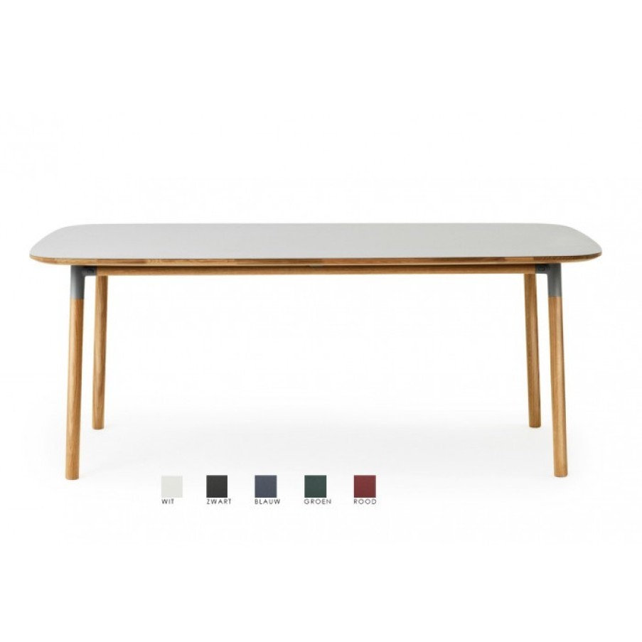 Meubelen Meubelen Eettafels | Normann Copenhagen Form Tafel Eiken Poten Cm 200 X 95 X H74,4