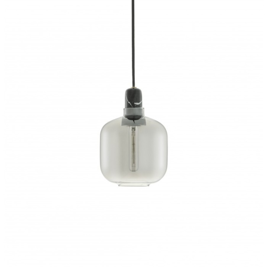 Verlichting Verlichting | Normann Copenhagen Amp Lamp Small Smoke/Zwart Cm Dia14 X H17