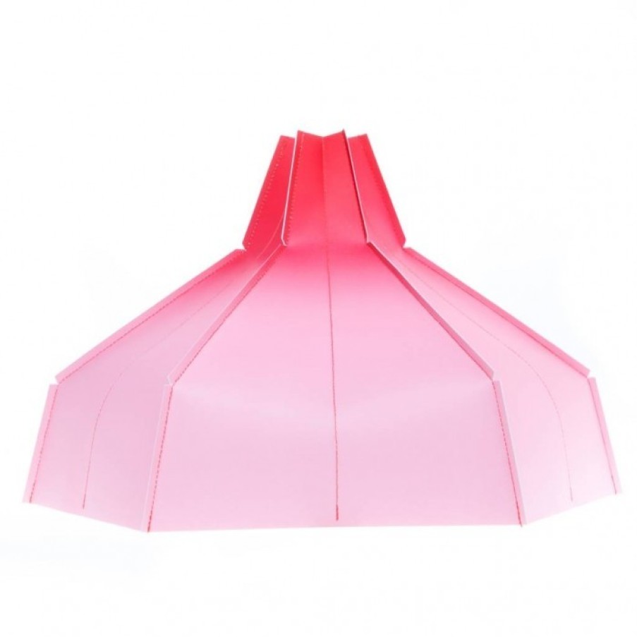 Verlichting Verlichting | Tiny Miracles Papieren Lamp Voor Te Vouwen Wit Roze Tinten