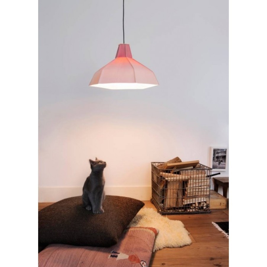 Verlichting Verlichting | Tiny Miracles Papieren Lamp Voor Te Vouwen Wit Roze Tinten