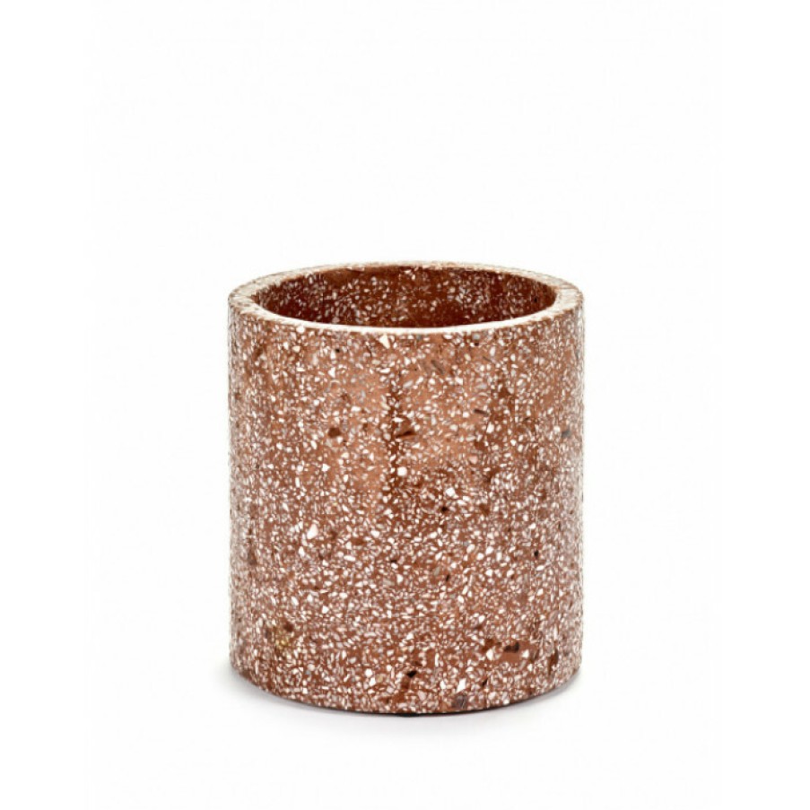 Deco Deco | Pot Terrazzo Bruin D18 H18