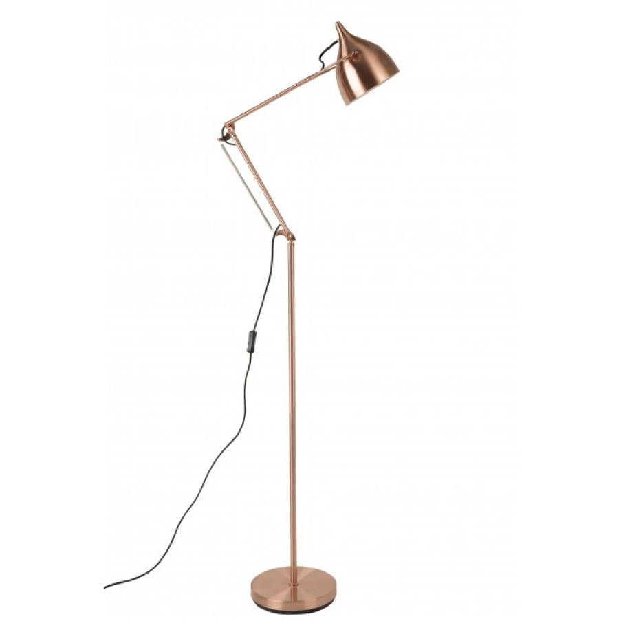 Verlichting Verlichting | Zuiver Reader Staande Lamp Koper Cm Dia25 X H137-167