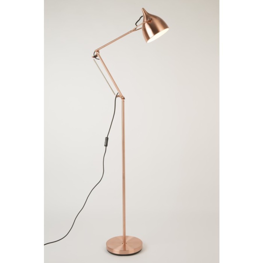 Verlichting Verlichting | Zuiver Reader Staande Lamp Koper Cm Dia25 X H137-167