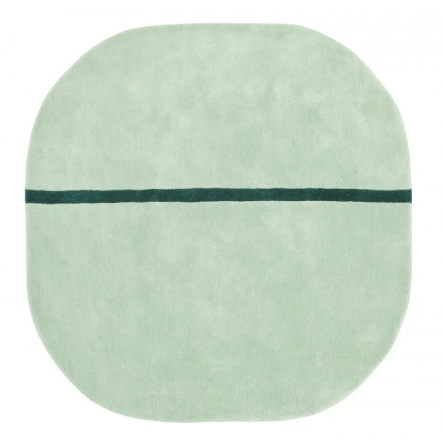 Textiel Textiel | Normann Copenhagen Oona Tapijt Groen Cm 140 X 140