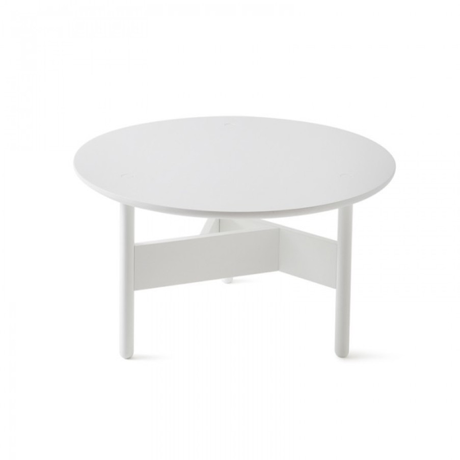 Meubelen Meubelen Bijzet- En Salontafels | Atipico Orbital Tafel Wit Rond Large Cm Dia70 X H40