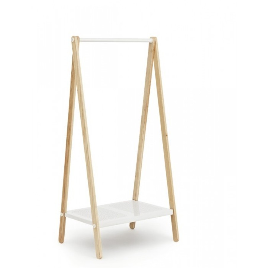 Meubelen Meubelen Kledingmeubels | Normann Copenhagen Toj Rek Small Wit Cm 74 X 59,5 X H160