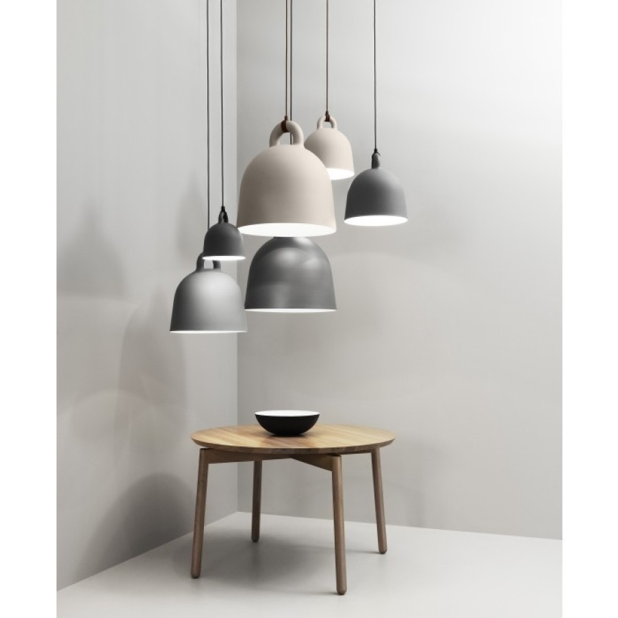 Verlichting Verlichting | Normann Copenhagen Bell Lamp Small Grijs Cm Dia35 X H37