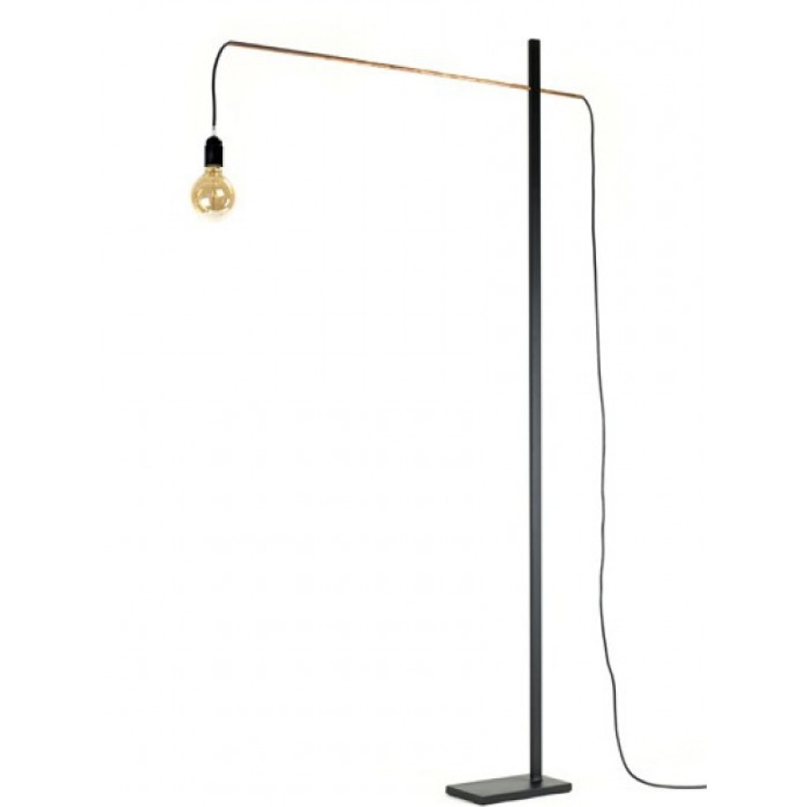 Ruimte Verlichting | Serax Flamingo Lamp Medium Zwart/Koper Cm 90 X 13 X H162