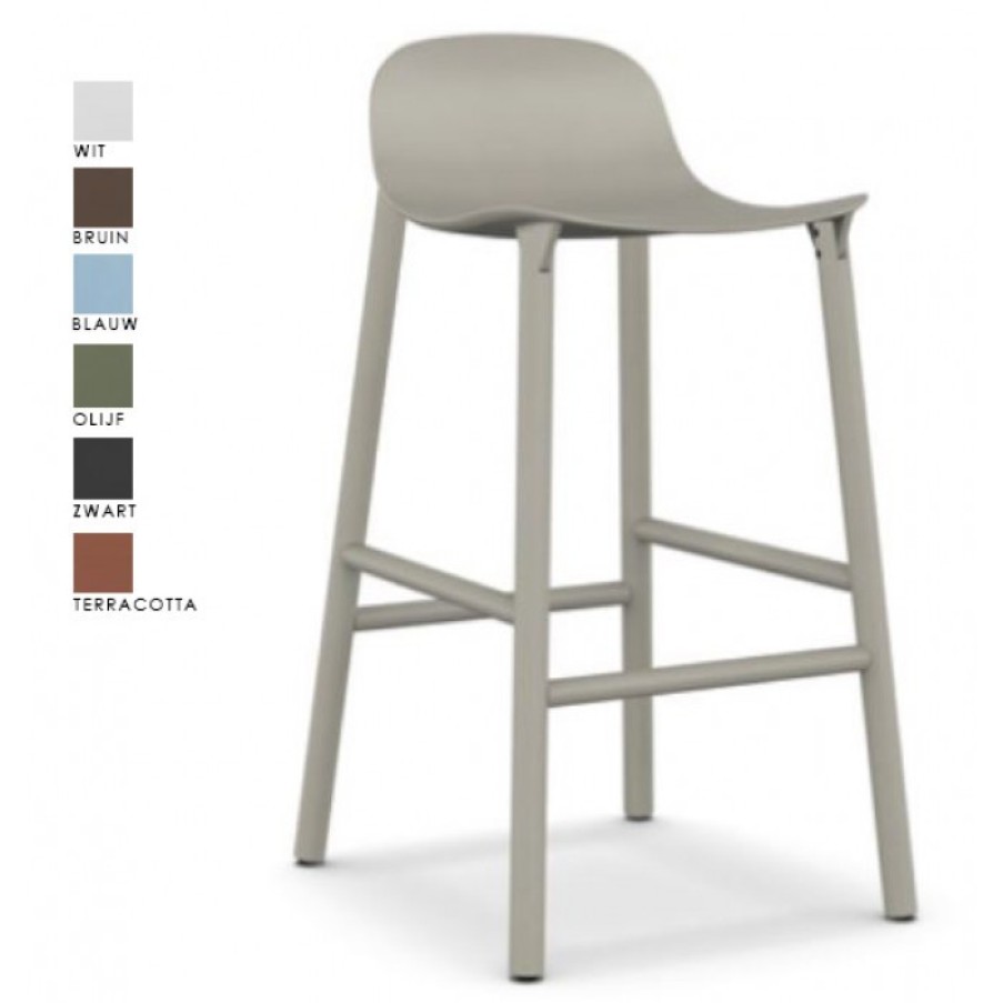 Meubelen Meubelen Barstoelen | Kristalia Sharky Barstoel Cm 44 X 50 X H81