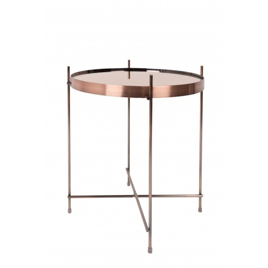 Meubelen Outlet Bijzet- En Salontafels | Zuiver Cupid Tafel Small Koper Cm Dia45 X H45