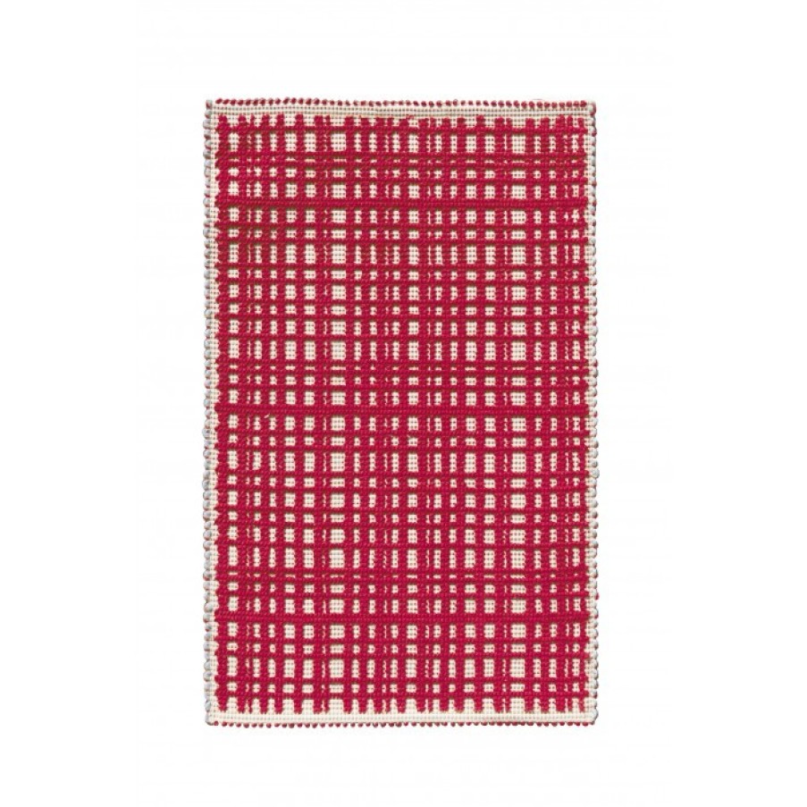 Textiel Textiel | Ilaria.I Tapijt Tartan Rood Cm 60 X 100