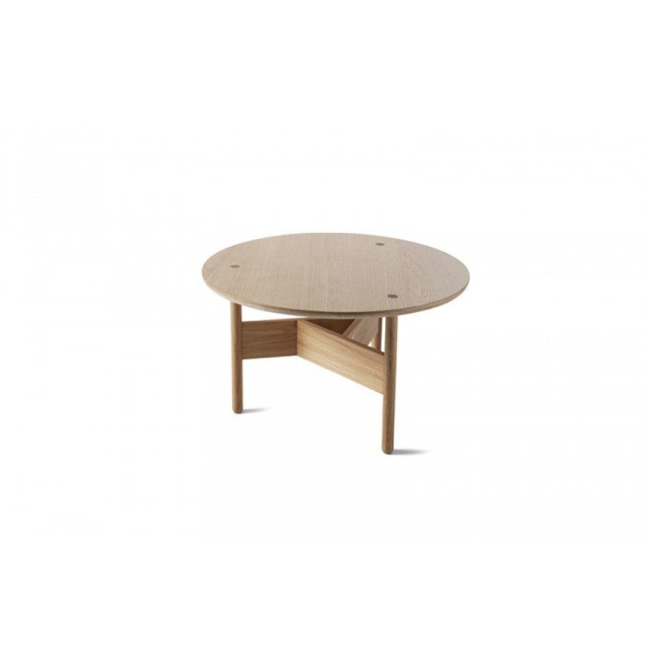 Meubelen Meubelen Bijzet- En Salontafels | Atipico Orbital Tafel Eik Rond Large Cm Dia70 X H40