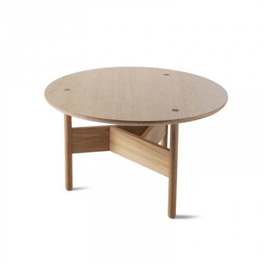 Meubelen Meubelen Bijzet- En Salontafels | Atipico Orbital Tafel Eik Rond Large Cm Dia70 X H40