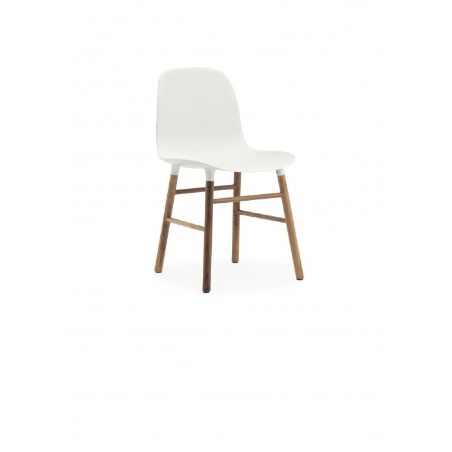 Meubelen Meubelen Stoelen | Normann Copenhagen Form Stoel Walnoot Poten Set Van 2 Cm 52 X 48 X H78