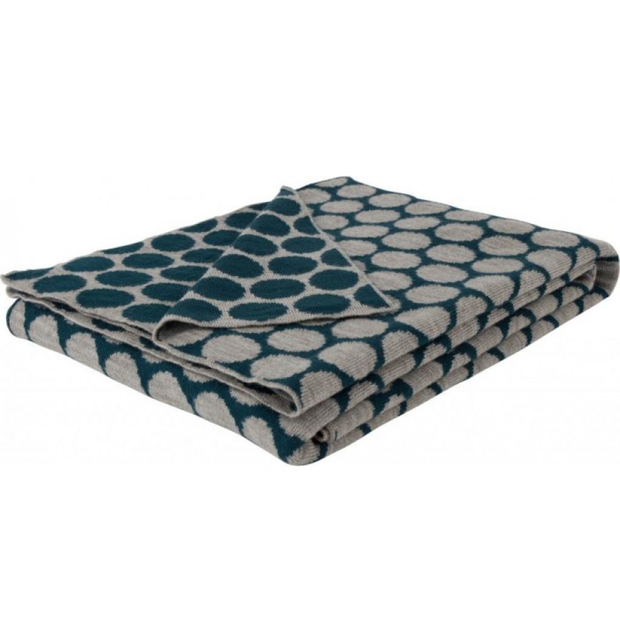 Textiel Textiel | Zuiver Cosima Plaid Blauw Cm 130 X 170