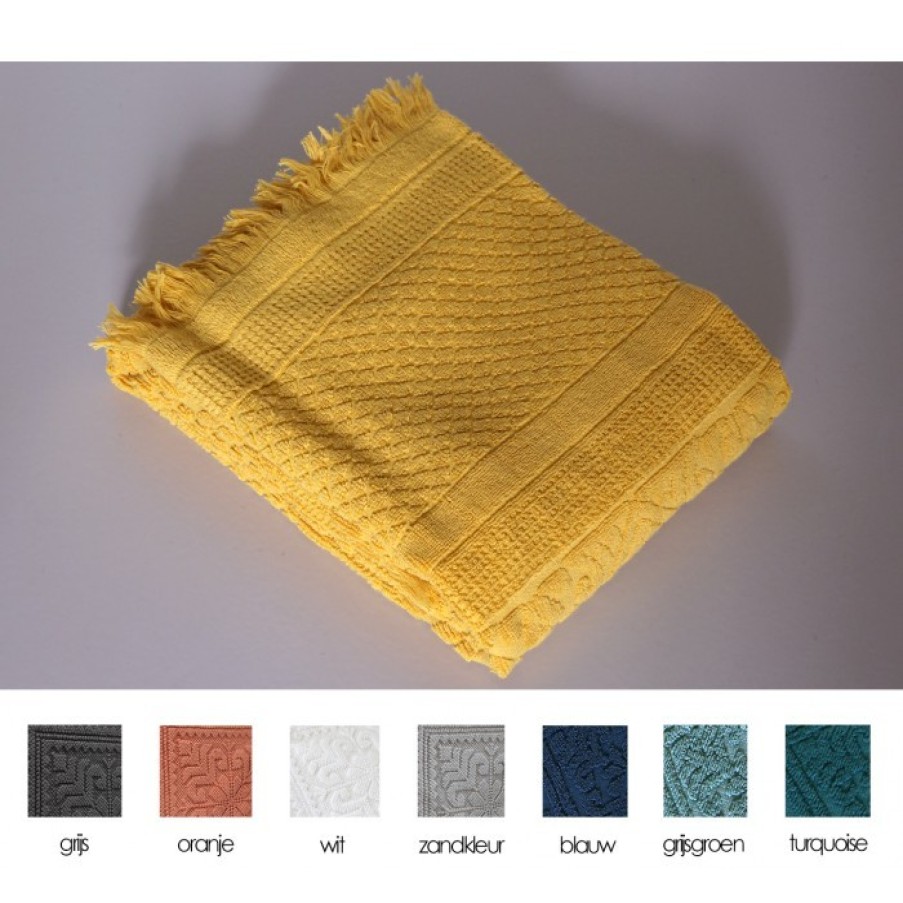 Textiel Textiel | Vivaraise Zoe Badhanddoek Tournesol Cm 70 X 140 Set Van 2