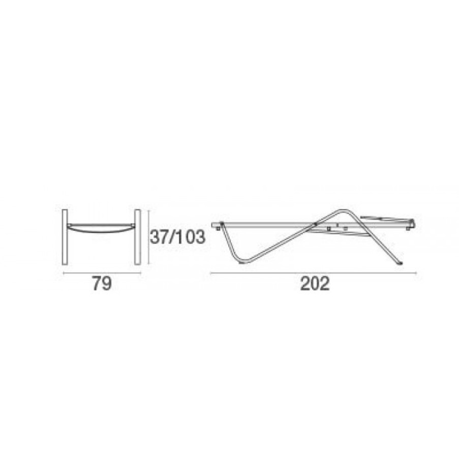 Tuin Tuin | Emu Holly Ligbed Cm 79 X 202 X 37/103H