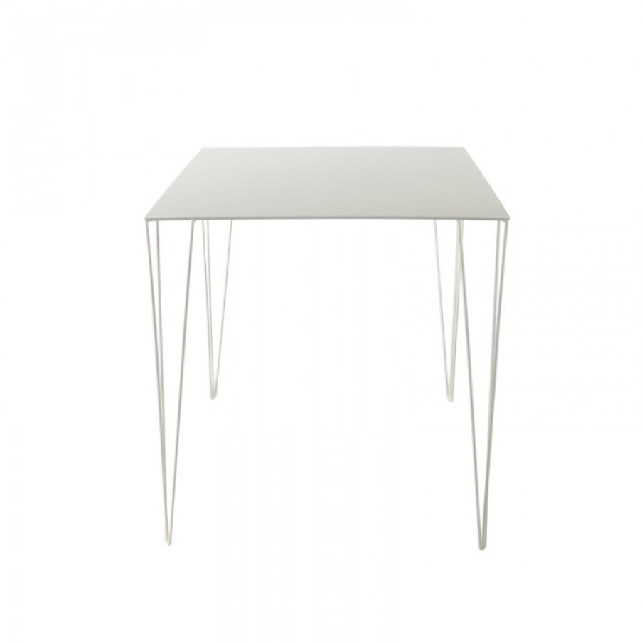 Meubelen Meubelen Eettafels | Atipico Chele Tafel Wit Cm 70 X 70 X H75