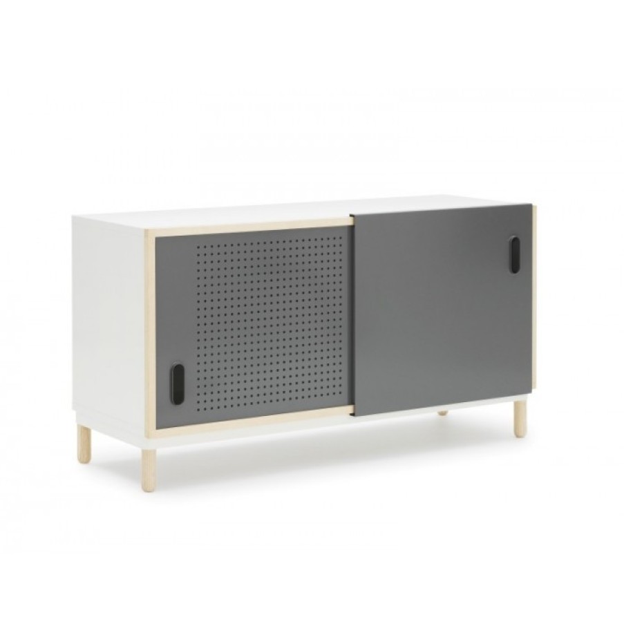 Meubelen Meubelen Dressoirs | Normann Copenhagen Kabino Kastje Grijs Cm 114 X 42 X H61