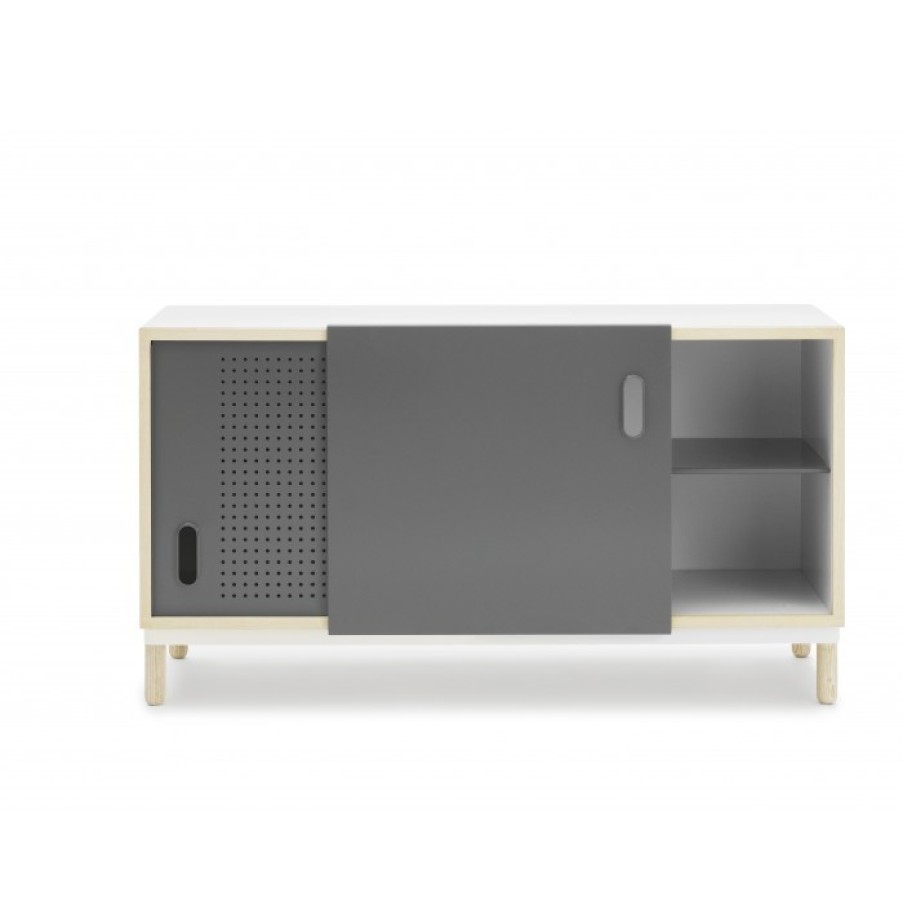 Meubelen Meubelen Dressoirs | Normann Copenhagen Kabino Kastje Grijs Cm 114 X 42 X H61