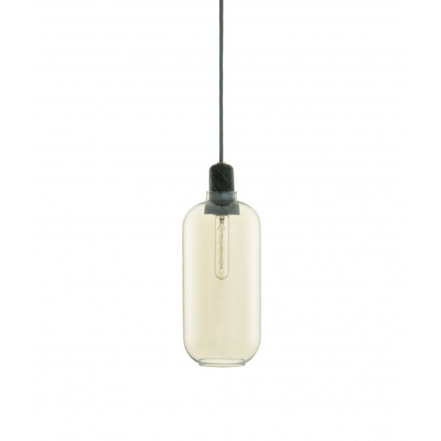 Verlichting Verlichting | Normann Copenhagen Amp Lamp Large Goud/Groen Cm Dia11,2 X H26