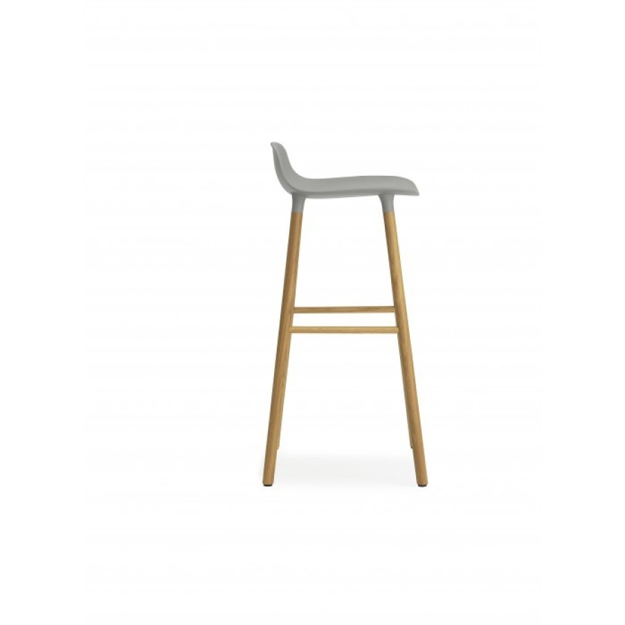 Meubelen Meubelen Barstoelen | Normann Copenhagen Form Barstoel Eiken Poten Set Van 2 Cm 45 X 45 X H87