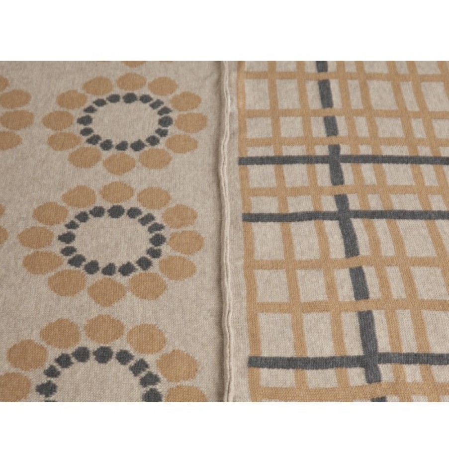 Textiel Textiel | Ilaria.I Plaid Beige Cm 185 X 130