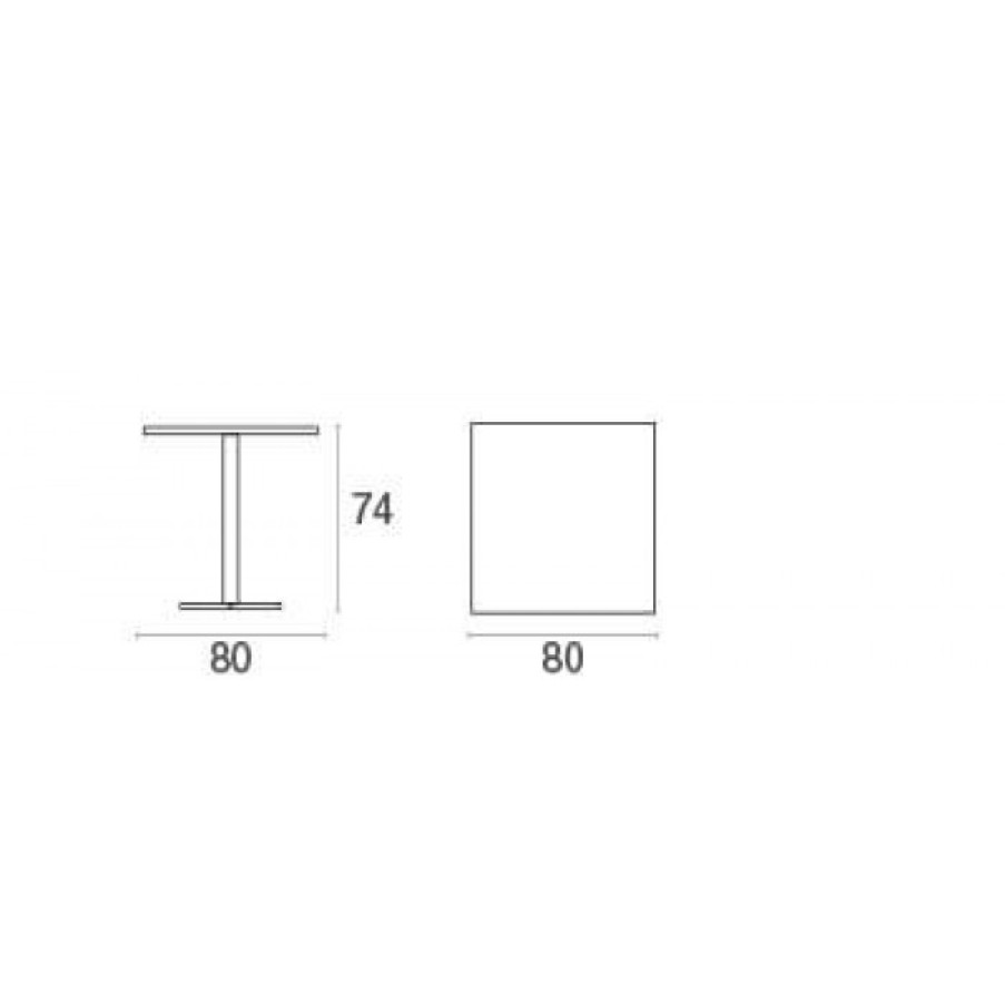 Tuin Tuin Eettafels | Emu Darwin Tafel Cm 80 X 80 X H74