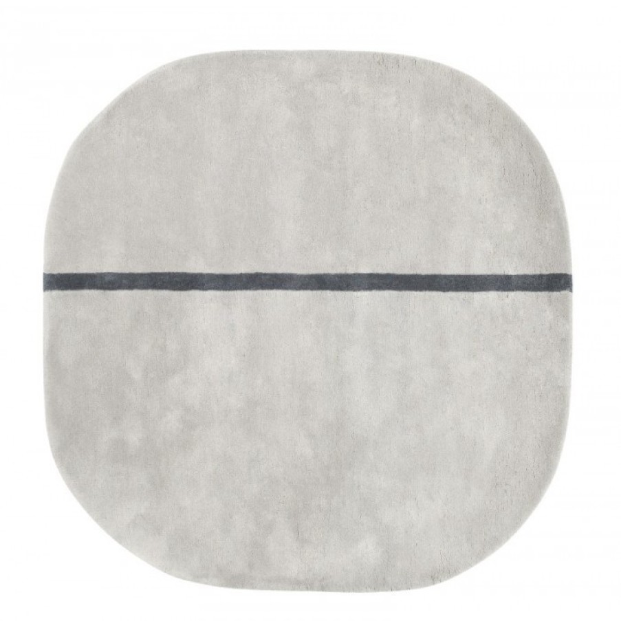 Textiel Textiel | Normann Copenhagen Oona Tapijt Grijs Cm 140 X 140